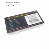 Galvanized Manganese Steel U-Shaped Cotter Pin Set 6 Sizes Mechanical Positioning Split Pin Hardware Fastener Assortment Kit
