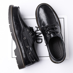 Zapatos Casuales de Hombre con Aumento de Altura, Estilo Nuevo, Hechos a Mano en PU, Ligeros, Impermeables y Antideslizantes para Verano y Otoño - Product Image 4