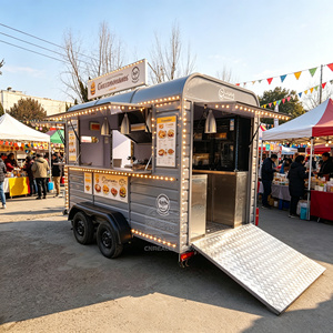 Loaded Fries Mobile Camper Food <b>Trailer</b> Taco Horse Box Food <b>Trailer</b> 4m Street Food Cart Mobile Kitchen Food <b>Trailer</b> - Product Image 1