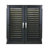 Volets de fenêtre en métal à impact d'ouragan au design moderne Nouvelle persienne en aluminium Jalousie Volets extérieurs Porte Cadre en alliage d'aluminium