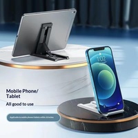 Support de téléphone portable et tablette créatif en ABS, universel, réglable, pliable, portable, avec logo personnalisé, cadeau promotionnel