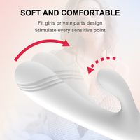 Vibromasseur Lapin Double Tête en Silicone 17 Vitesses pour Point G et Clitoris, Dildo Multimodes, Jouet Sexuel Adulte pour Femme