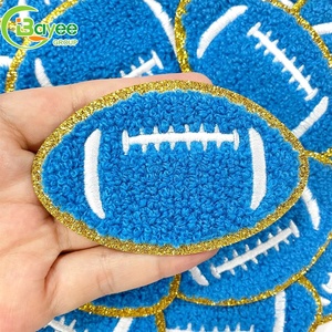 Parches de chenilla modernos de 5.5CM y 6.5CM para gorras y bolsos, termoadhesivos, con diseños de pelota de softbol, corazón, béisbol, tenis, fútbol y baloncesto - Product Image 2