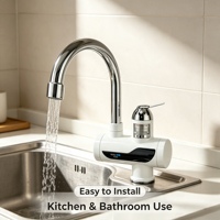 Robinet électrique à eau chaude instantanée, installation facile, température réglable, robinet chauffant électrique pour la cuisine et l'usage domestique