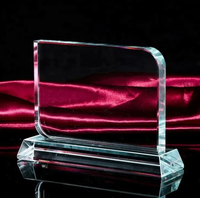 Plaque de récompense Aoxin durable et économique, trophée gravé au laser, en verre et cristal vierges, technique d'impression UV pour graphiques