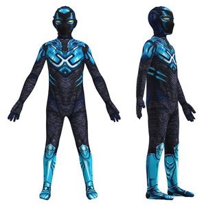 Disfraz de cosplay inspirado en la película Blue Beetle, traje completo azul para niños de 8 a 13 años, juego de rol de Halloween - Product Image 3