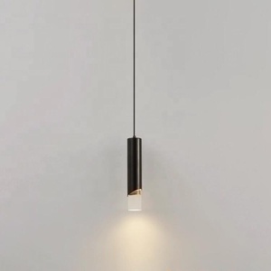 Lampadario a Sospensione LED Moderno in Acrilico e Alluminio, Tubo Lungo, Luce Bianca Calda, per Uso Alberghiero - Product Image 6