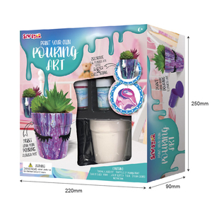Color Box Diy Pouring Drawing Kit Arts and Crafts Kit <strong>Kids</strong> Educational <strong>Garden</strong> Ceramic Flowerpot Painting Other Toys <strong>Sets</strong> - Product Image 5