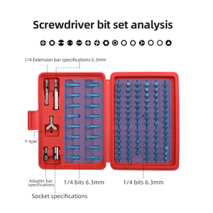 100 Pcs <b>Screwdriver</b> Batch Head <b>Set</b> Household Tool Kit Professional Screw Driver Box for Car Repair 100 Pcs <b>Screwdriver</b> - Product Image 2