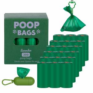 Sacs à déjections canines personnalisables, épaisseur 1,4 mm, vert foncé, biodégradables, en matériau EPI, sacs à déchets pour animaux de compagnie - Product Image 1