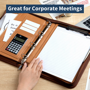Carpeta Portafolios Personalizada para Negocios con Cierre, Organizador de Documentos Legales y Ejecutivos para Conferencias y Reuniones con Bolsillos - Product Image 2