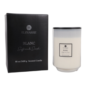 ELEVARRE Candela Profumata in Barattolo Blanc Saffron & Suede 88oz - Product Image 2
