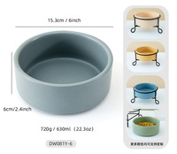 Gamelle pour animaux de compagnie en céramique de luxe, durable et écologique, avec support métallique, gamelle surélevée pour chien et chat à alimentation lente, personnalisable par sublimation