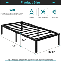 Cadre de lit en métal pliable moderne personnalisable en gros, taille King Size, lit simple en fer pour chambre et hôtel, revêtement poudré