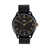 Montre à quartz OEM Virtue Rest-Style pour homme, luxe, sport, élégante, bracelet en cuir et maille, bande de 20 mm, design tendance en alliage de 42 mm
