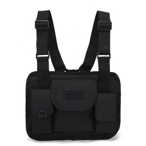 남성용 기능성 위장 가슴 가방 패션 힙합 조끼 Streetwear 가방 허리 팩 가슴 장비 가방 - Product Image 2