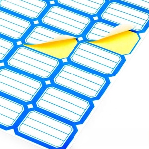 Nome in bianco adesivo adesivo scrivibile con bordo in oro metallico per la scuola ufficio case - Product Image 5