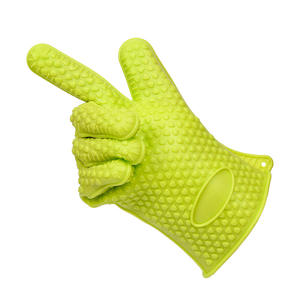 Gant de barbecue en silicone résistant à la chaleur de cuisine de mitaines de four isolées de haute qualité pour la cuisson - Product Image 4