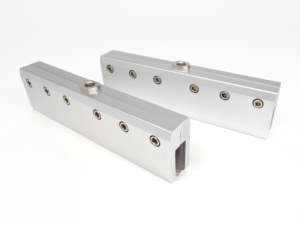 Kit de rails et roulettes robustes pour portes coulissantes en verre de porte d'entrée d'appartement - Product Image 5