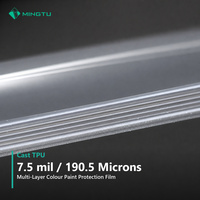 Film de protection de peinture PPF en TPU coulé, couleur gris orage brillant, 7,5 mil, pour enveloppement intégral de voiture, vente en gros pour les distributeurs