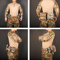 Bataille avec accessoires-Ceinture de combat tactique à dégagement rapide Rigger Airsoft Belt Heavy Duty Belts 8 Pcs