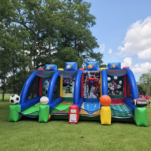 لعبة كرة القدم القابلة للنفخ مع لعبة السهام، لعبة خارجية قابلة للنفخ، سهلة التركيب بجودة تجارية، قابلة للتخصيص للأعمال التجارية واللعب الخارجي - Product Image 1