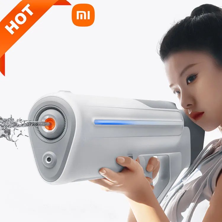 XIAOMI Mijia darbe su tabancası büyük kapasiteli 9m aralığı çoklu ateşleme modu güvenli yüksek basınçlı su tabancası oyuncaklar için yaz