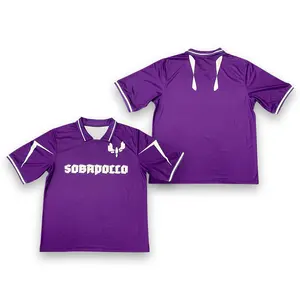 OEM ODM Custom Sports Wear Purple Design Color Series Sublimation Quick Drying Soccer Jersey