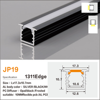 Moulures décoratives en alliage d'aluminium, bande lumineuse LED, éclairage de meuble, éclairage de panneau de plafond, surface anodisée, tailles personnalisables