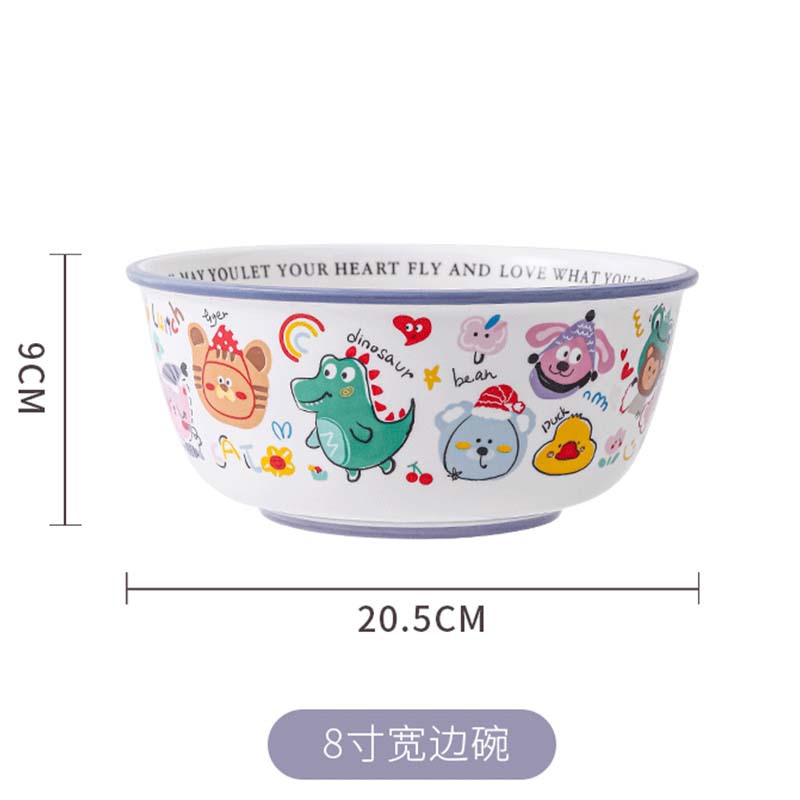8-inch wide rimmed bowl