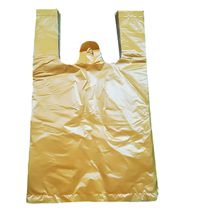 Bolsa de Camiseta de Plástico de Cáñamo Biodegradable, Materiales Reciclados PE, Tamaño y Logotipo Personalizados para Empacar Alimentos y Vegetales en Supermercados - Product Image 5