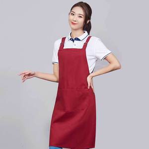 Nylon Double-Shoulder Strap Waterproof <b>Apron</b> One Size For Restaurant Bar Use - Product Image 3