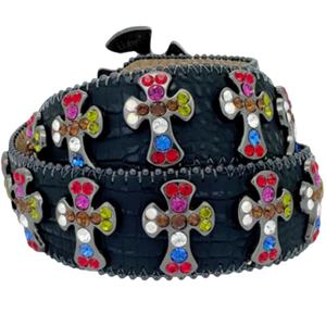 Cinturón de Aleación Brillante de Diseño Personalizado de Fábrica, de Alta Calidad, con Pedrería, Estilo Hip Hop, Cinturón BB <span class=keywords><strong>Simon</strong></span> - Product Image 2