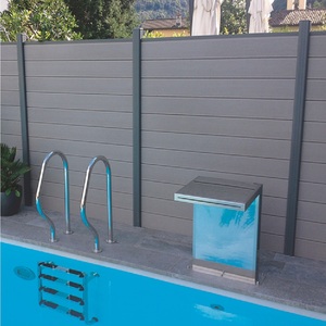 Élégants panneaux de clôture WPC anti-âge de <span class=keywords><strong>1</strong></span>,80 m, étanches, faciles à installer, en composite bois-plastique pour jardins extérieurs - Product Image 2