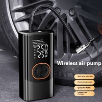Pompe à air électrique sans fil portable intelligente en ABS pour voiture avec moniteur de pression des pneus pour SUV et vélos