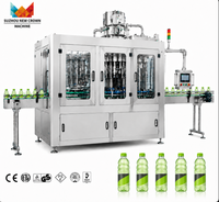 Machine de remplissage automatique d'eau en bouteille PET 2000-24000 BPH, machine d'embouteillage d'eau minérale et purifiée avec rinçage, remplissage et bouchage