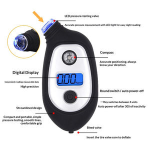 Manómetro <span class=keywords><strong>Digital</strong></span> de Alta Precisión para Neumáticos de Automóvil con Pantalla LCD, Compatible con OEM, Certificado CE, FC y RoHS, Venta al Por Mayor - Product Image 4