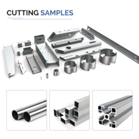 Découpeuse de tubes automatique CNC à fibre laser haute efficacité pour tubes carrés et ronds 6M