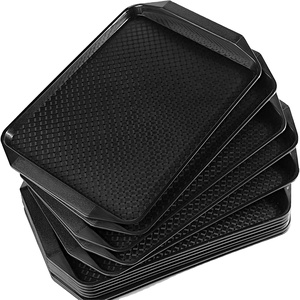 Thanh Lịch Không Thể Phá Vỡ ABS Nhựa Phục Vụ Khay Có Thể Tái Chế Thức Ăn Nhanh Khay Cho Nhà Sử Dụng Bền Quán cà phê Bộ Đồ Ăn - Product Image 2