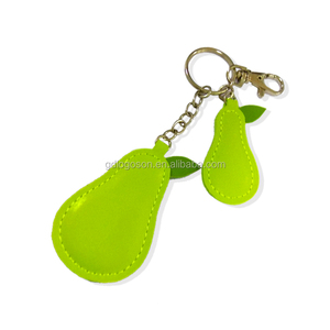 Tùy Chỉnh Đầy Màu Sắc Trái Cây Rau Da <span class=keywords><strong>Strawberry</strong></span> Keychain Bán Buôn <span class=keywords><strong>Strawberry</strong></span> Leather Keyring - Product Image 4