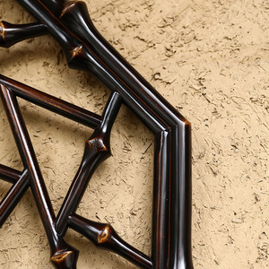ผนังไม้ไผ่ลายตาข่ายแขวนผนังรูปทรงแปดเหลี่ยมตกแต่งบ้านสไตล์ชนบท - Product Image 2