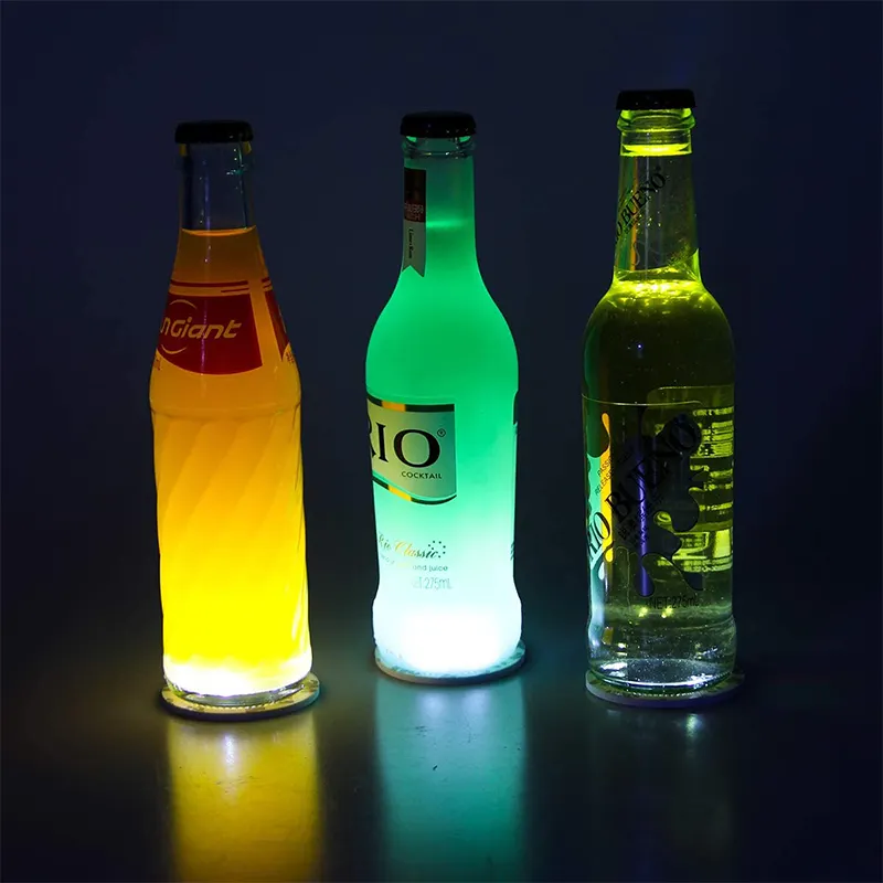 3M Adhesive Logo Aufkleber Light Up Bottle Base Coaster LED Flaschen aufkleber