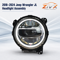 Ensemble de phares pour Jeep Wrangler 2018-2023, version haut de gamme modifiée, avec lentille de projecteur LED, feux de jour et clignotants