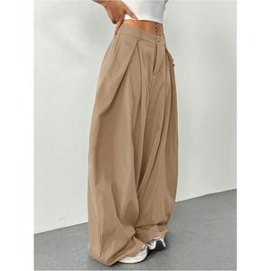 Pantalon plissé ample à taille haute pour femme FOXA, anti-plis, décontracté et professionnel, détection par aiguille - Product Image 4