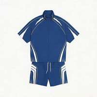Veste coupe-vent à manches courtes pour homme, inspirée du sport automobile, style Y2K, vêtement technique, haut de survêtement, panneau contrastant, imperméable, veste de course