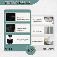 Colonnes de présentation rondes noires pliables en carton (5 pièces) avec verrouillage magnétique pour anniversaires, mariages, commerce de détail et salons professionnels
