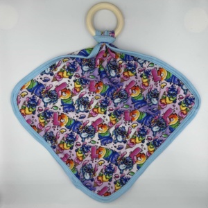 Nemo <span class=keywords><strong>Fish</strong></span> Prêt à expédier, doudous pour bébé en bambou à motifs variés avec anneau en bois, jouets personnalisés pour tout-petits, mignons et doux - Product Image 6