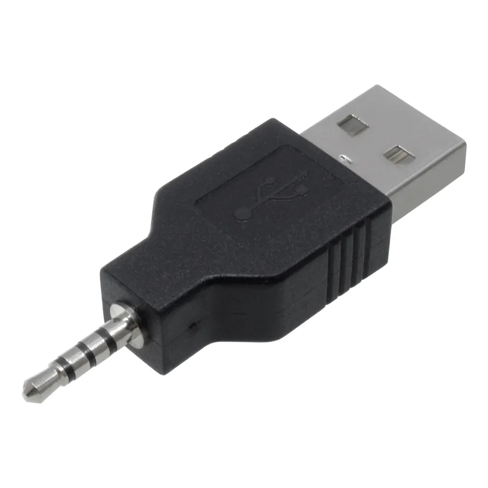 Wholesales High Quality DC Power Jack Connector USB A Female to 2.5mm Audio Male DC Plug Data Adapter