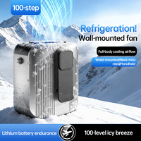 Ventilateur portable à clipser sur la ceinture ou à suspendre au cou, mini-ventilateur de refroidissement pour l'extérieur, idéal pour rafraîchir le corps