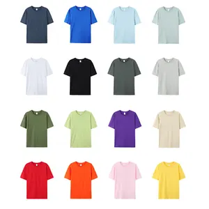 저렴한 가격 180gsm 100% 면 빈 남성 티셔츠 사용자 정의 로고 인쇄 일반 흰색 티셔츠 남성용